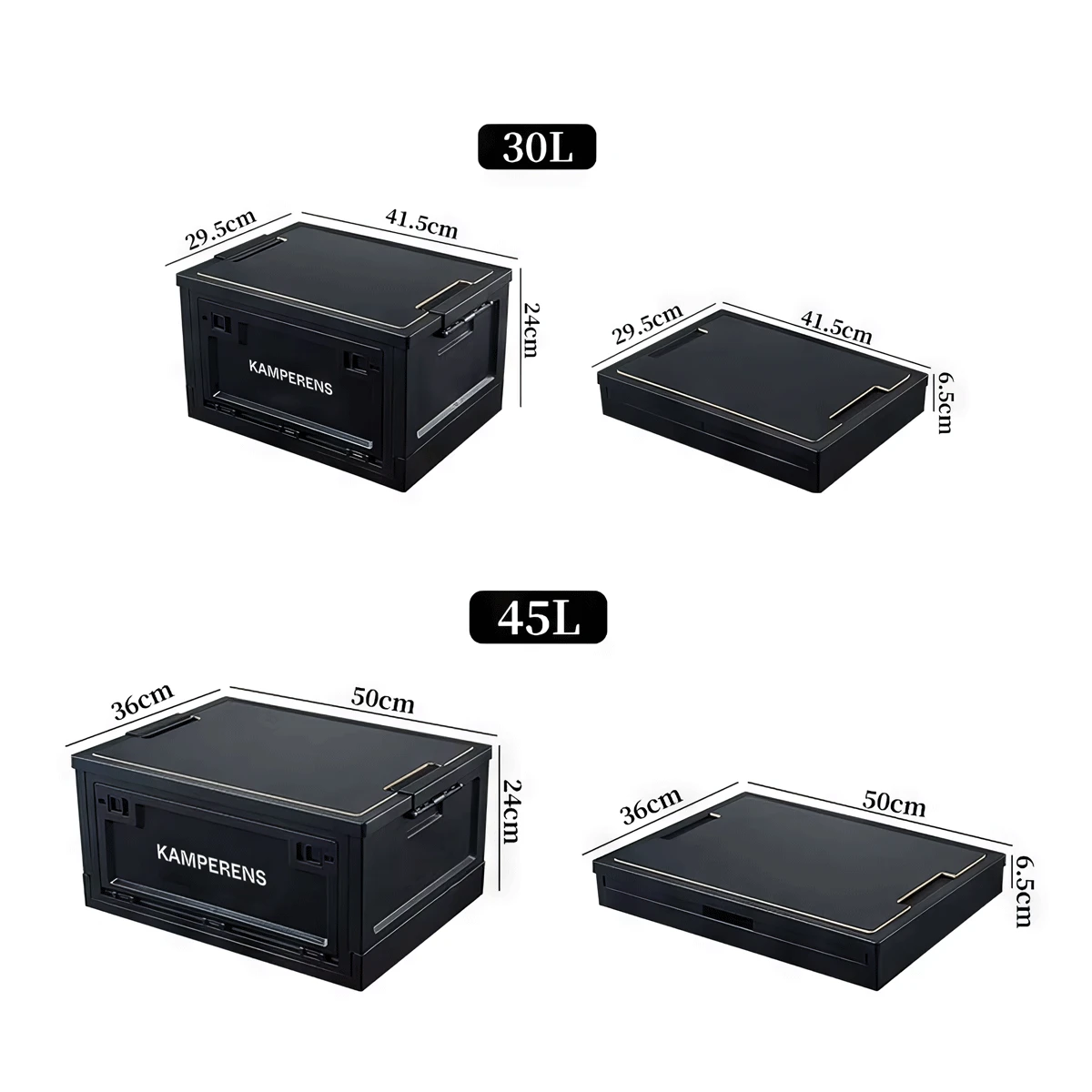 Outdoor Picnic Table and Storage Box 2 in 1 Multifunctional Camping Box 30/45L Portable Folding Box Food Tableware Organizer캠핑용품