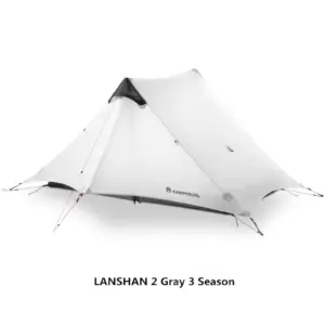 2021 FLAME’S CREED LanShan 2 Person Outdoor Ultralight Camping Tent 3 Season Professional 15D Silnylon Rodless Tent